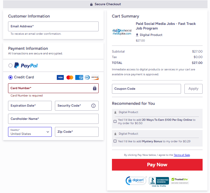 Paying Social Media Jobs